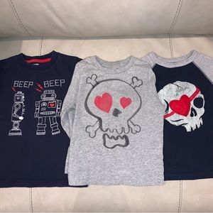2T Boys Valentine’s Day Shirts - Lot of 3 (Baby Gap, Gymboree, Children’s Place)